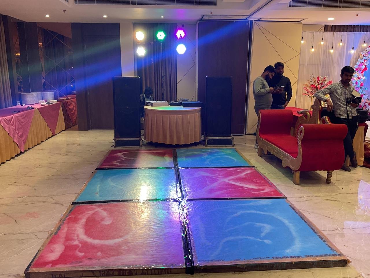 Party DJ Stage and Dance Floor